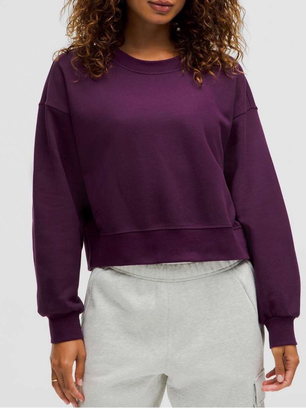 Lululemon❣️Perfectly Oversized Cropped Crew
